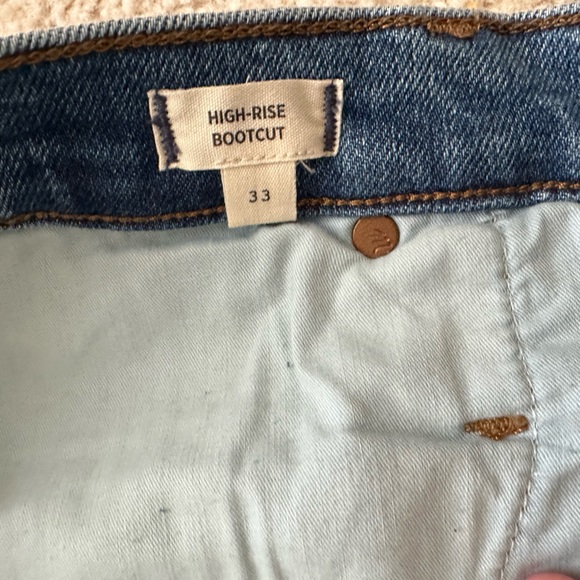 NWT madewell high rise bootcut jeans 33 - Picture 2 of 4